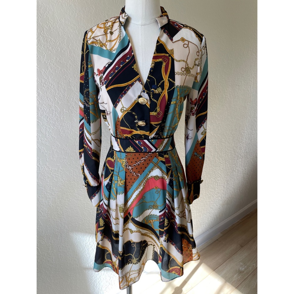 Zara Patchwork Chain Dress